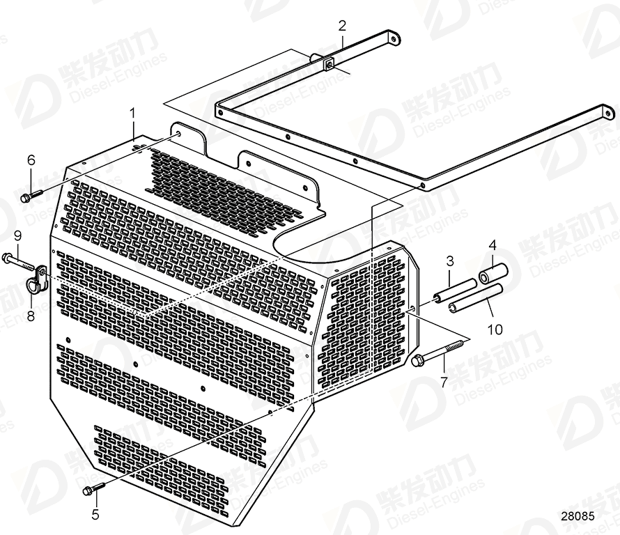 VOLVO Spacer sleeve 60111849 Drawing